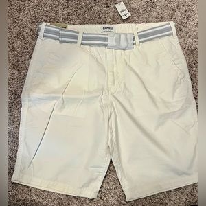 Express | Men’s White Shorts with Belt